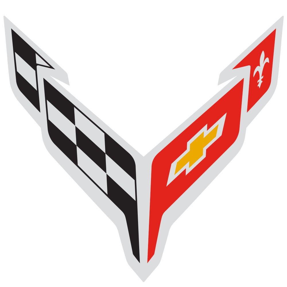 Emblema de Chevrolet Corvette ZR1 2026 en introducción visual del vehículo, símbolo de alto desempeño y legado Corvette.